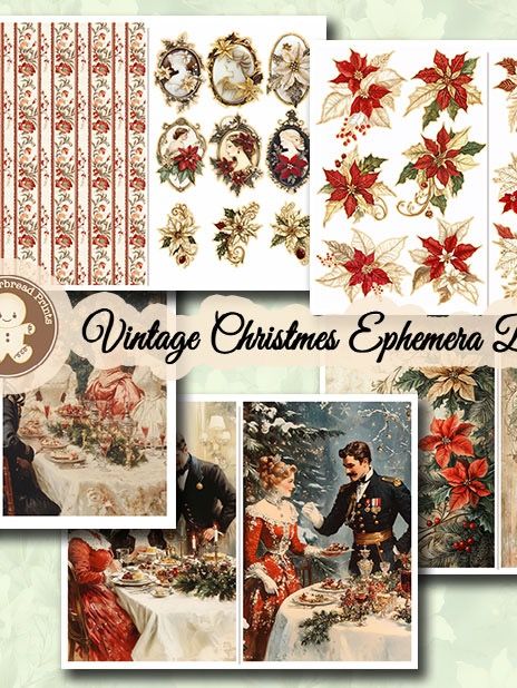 Vintage Christmas Ephemera Booklet - Digital Download product image (6)