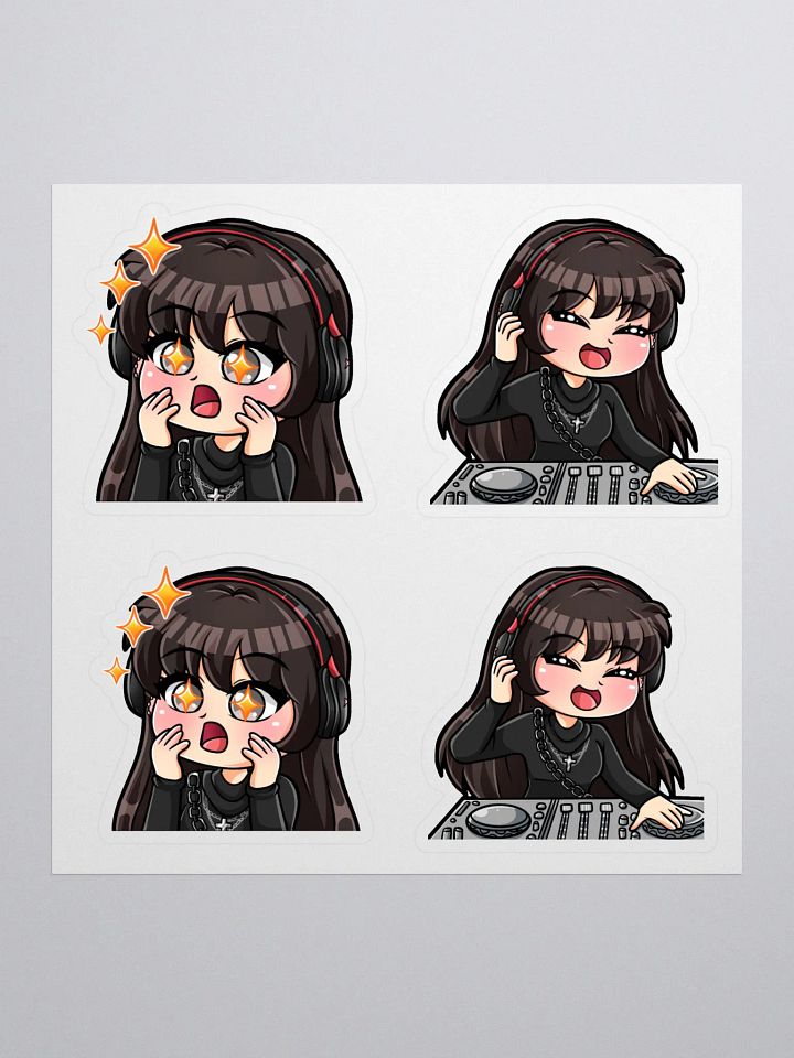 Henny DJ/Woah Emote 5.5x5.5 Sticker Sheet product image (1)