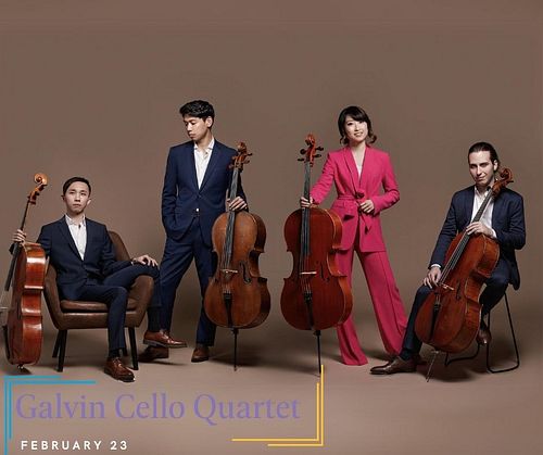 Who's excited for Galvin Cello Quartet to arrive in Newport! Our sold out concert is this Friday! 

Composed of members from ...