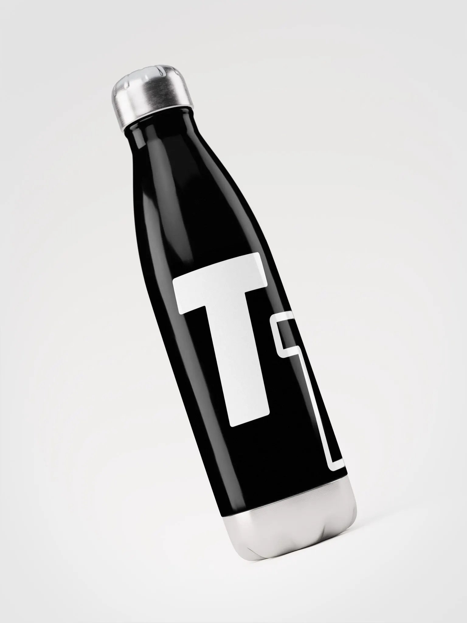 Trendy Stainless Steel Water Bottle - Black product image (4)