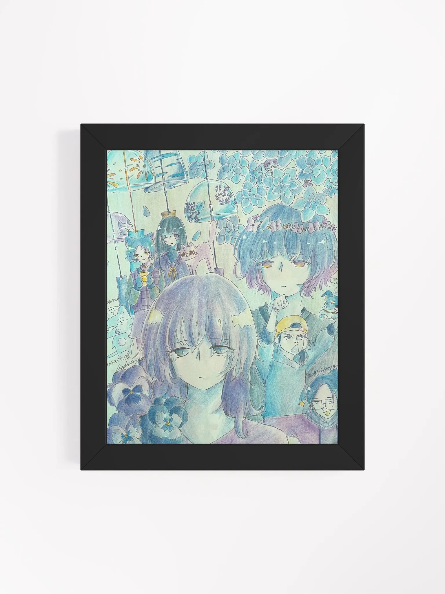 Blue Framed Matte Poster product image (8)