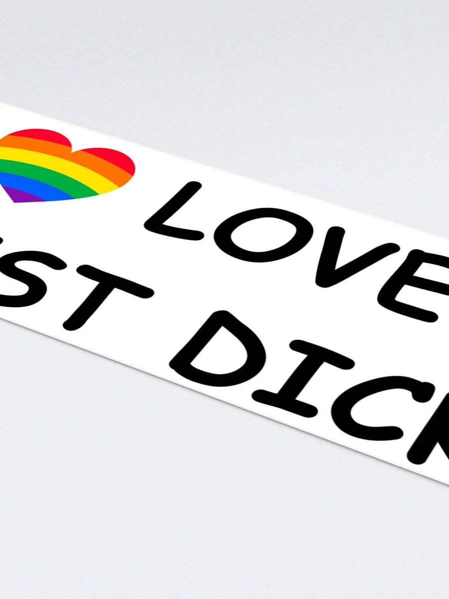 Anti-Cybertruck "I LOVE FASCIST DICK" Bumper Sticker product image (4)