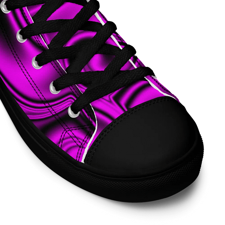 magenta swirledhigh top canvas shoes (womens) product image (2)