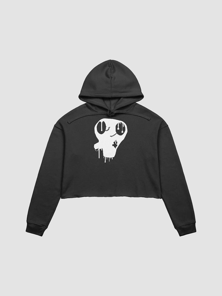 Phantom White Hooded Crop Top product image (1)