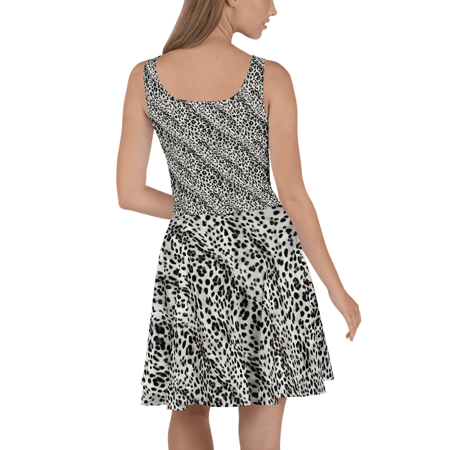 Grey Leopard Skater Dress product image (4)