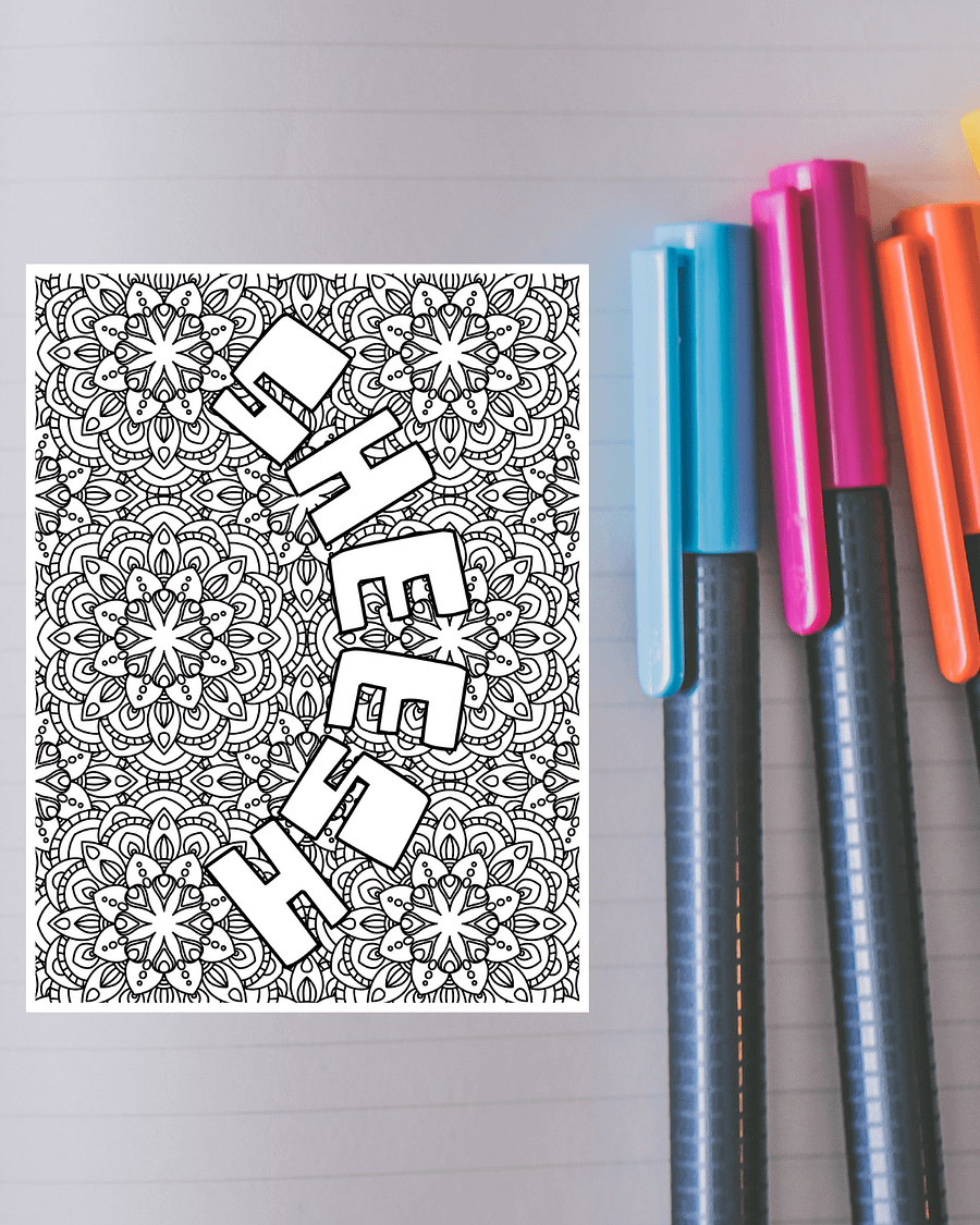 Alternative Swear Word Coloring Pages product image (3)