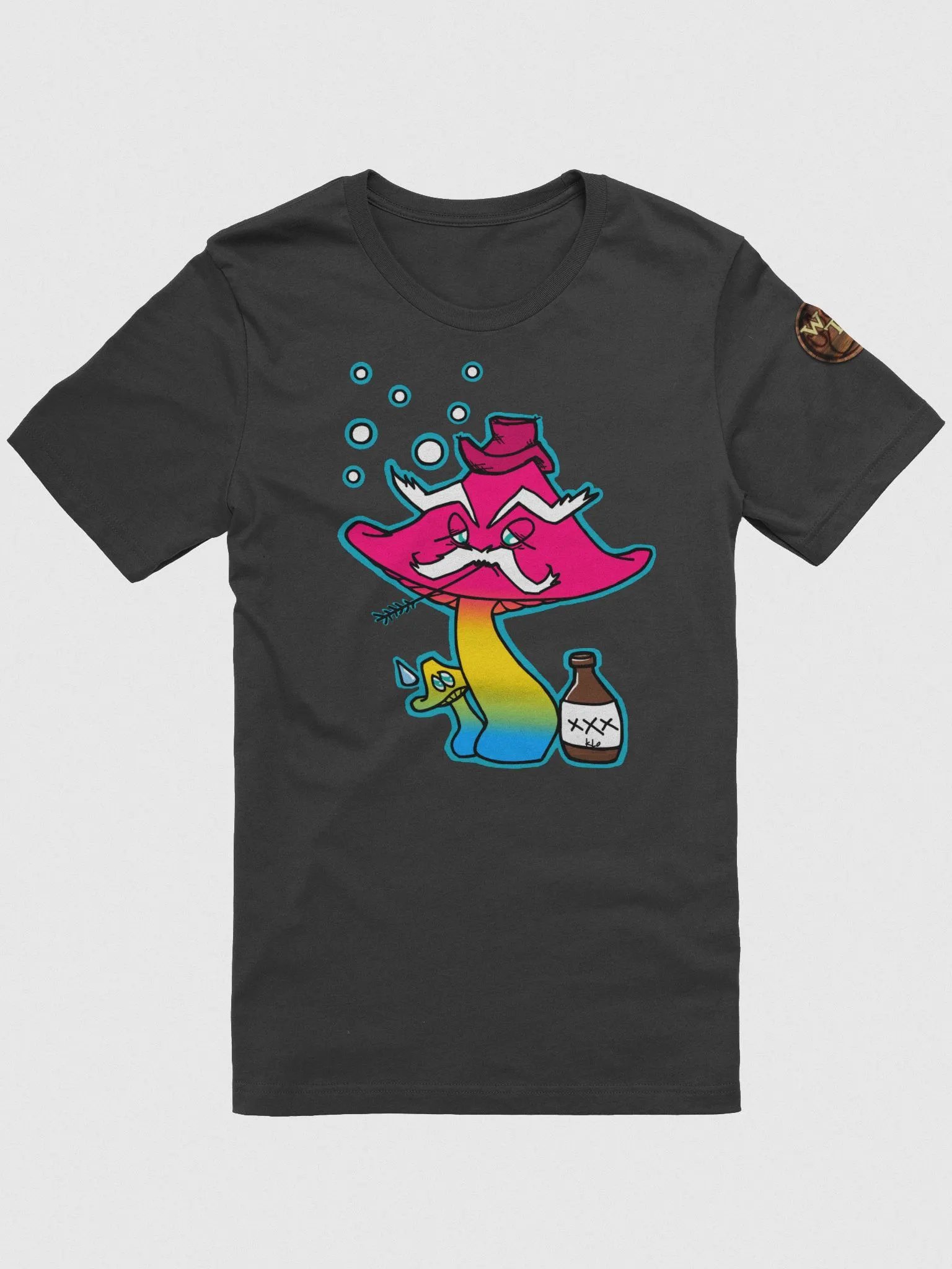 Pan Pride Tipsy Mushroom T-Shirt product image (2)