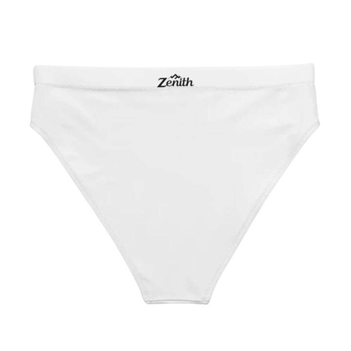 White Zenith Blank Canvas Women's High Waisted Bikini Bottoms product image (2)