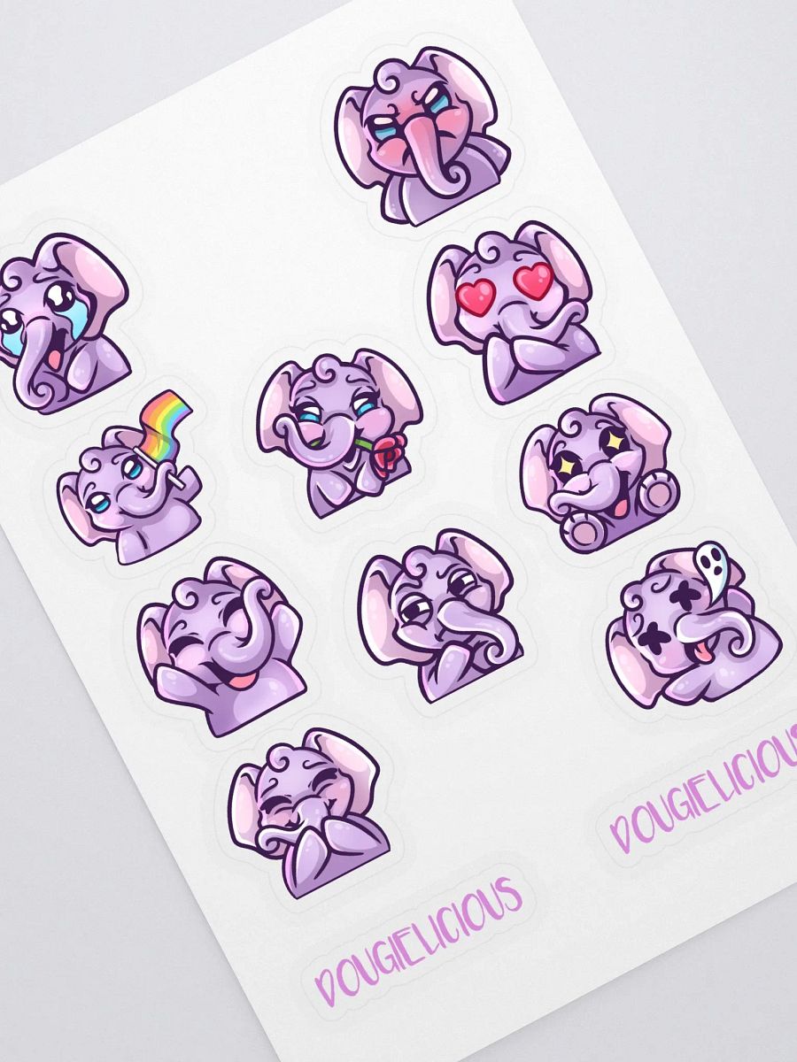 Elephant Stickers (12 pack) product image (1)