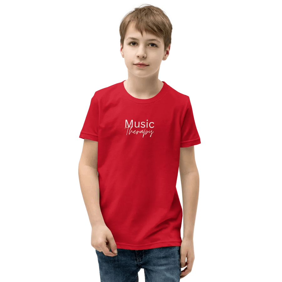 Music Therapy Youth T-Shirt - Red product image (1)