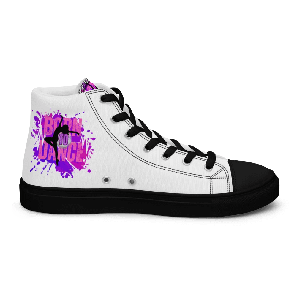 Retro Born to Dance Splash Her Silhouette High Tops product image (12)