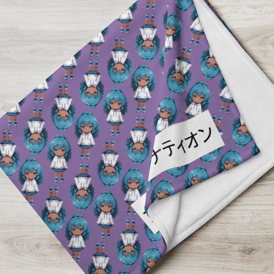 Chibi Full Dive Throw Blanket product image (1)