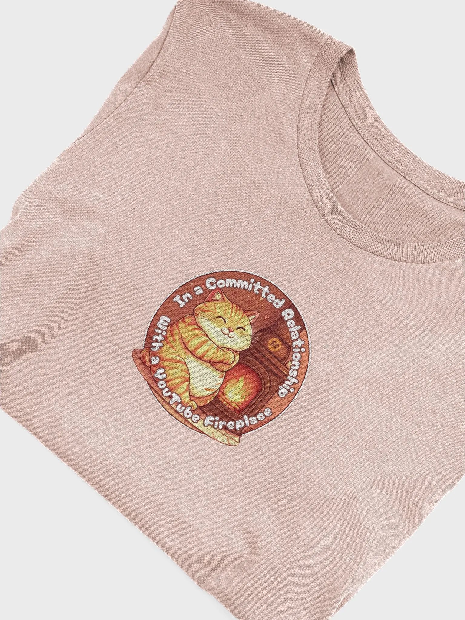 Cozy Cat - In a Committed Relationship with a YouTube Fireplace | Tee product image (3)