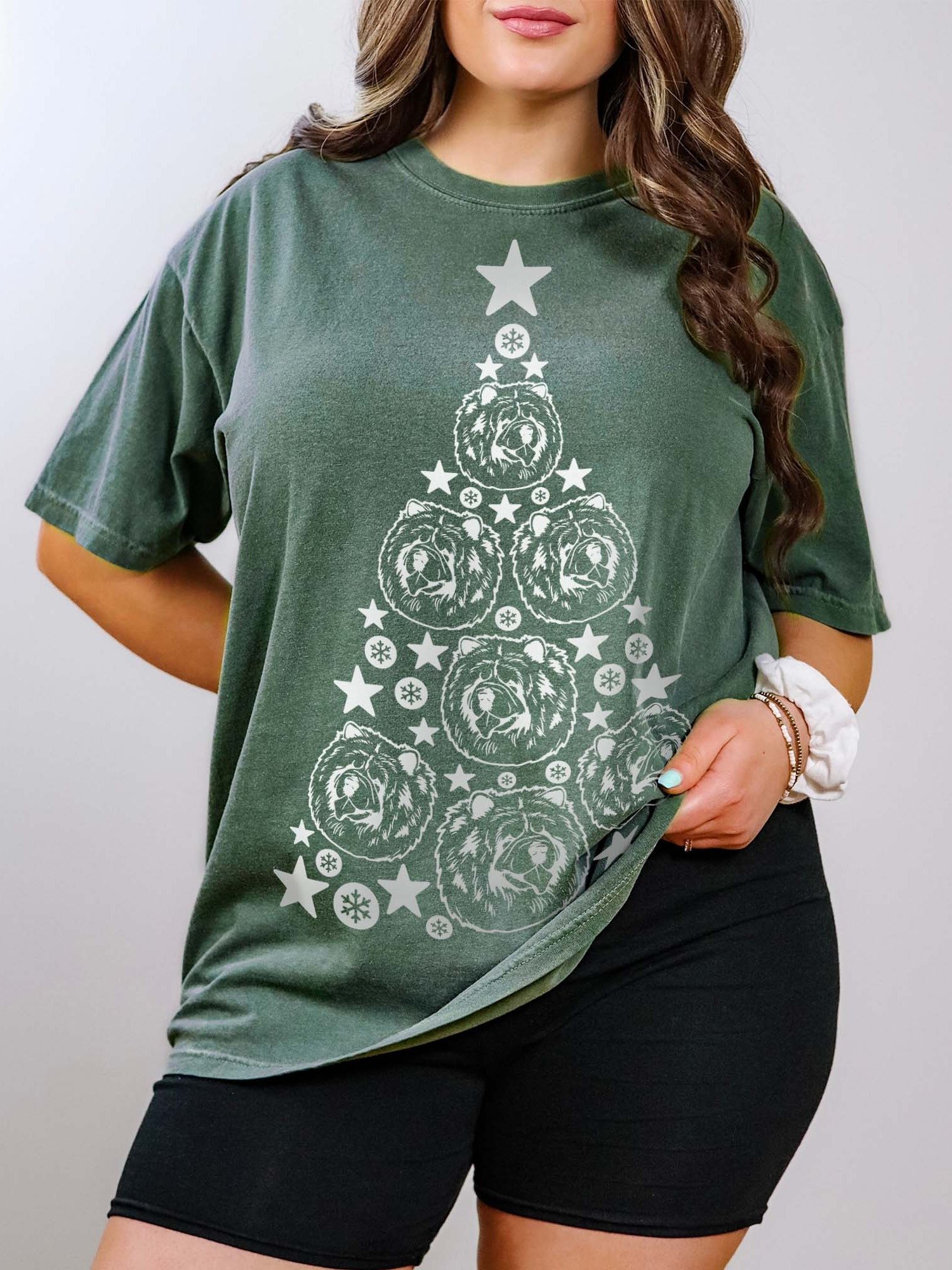 Chow Chow Christmas Tree T-Shirt product image (1)