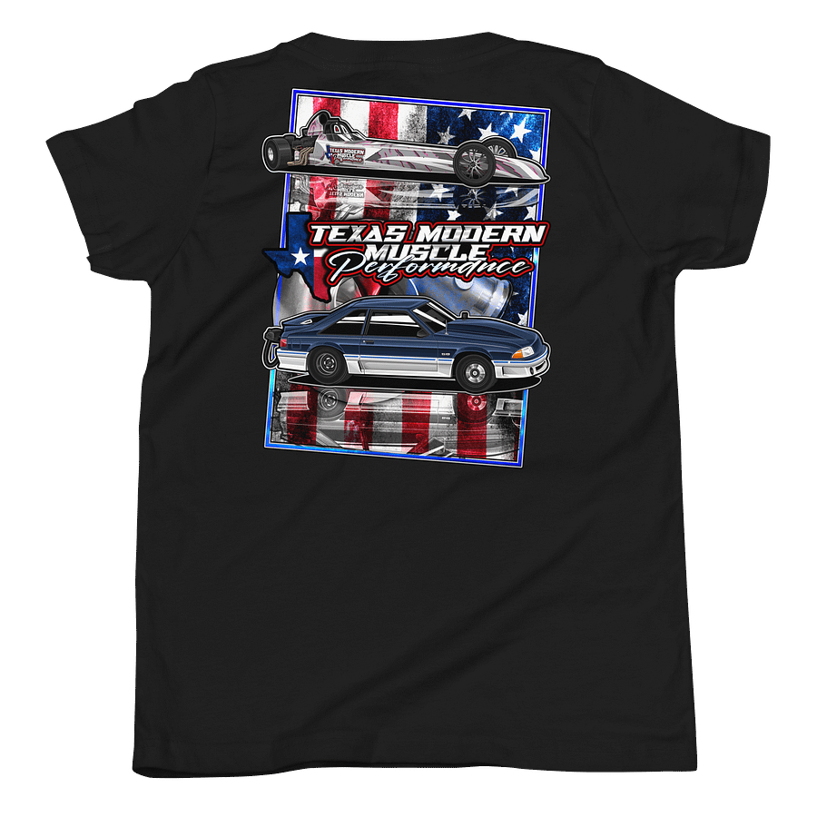 Texas Modern Muscle [Drag Cars] - Youth Tee product image (6)