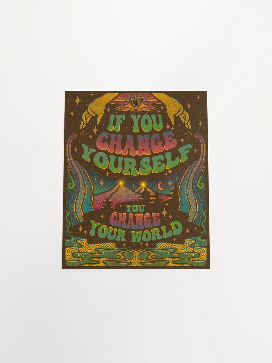 Matte Poster - Change Yourself, Change Your World product image (8)