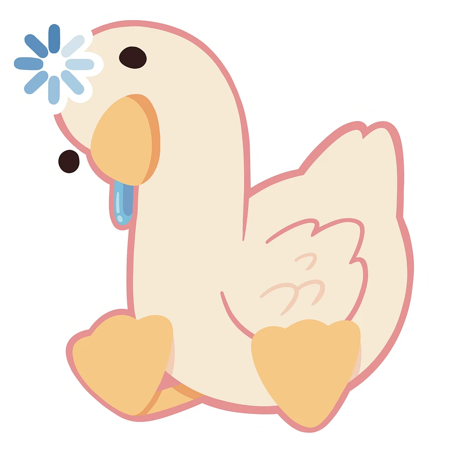 Buffering Goose Sticker product image (1)