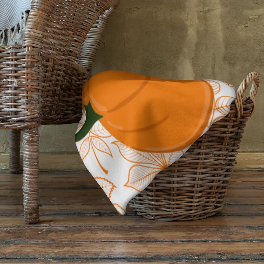Cozy Fall Pumpkin Throw Blanket | Autumn Home Decor product image (10)