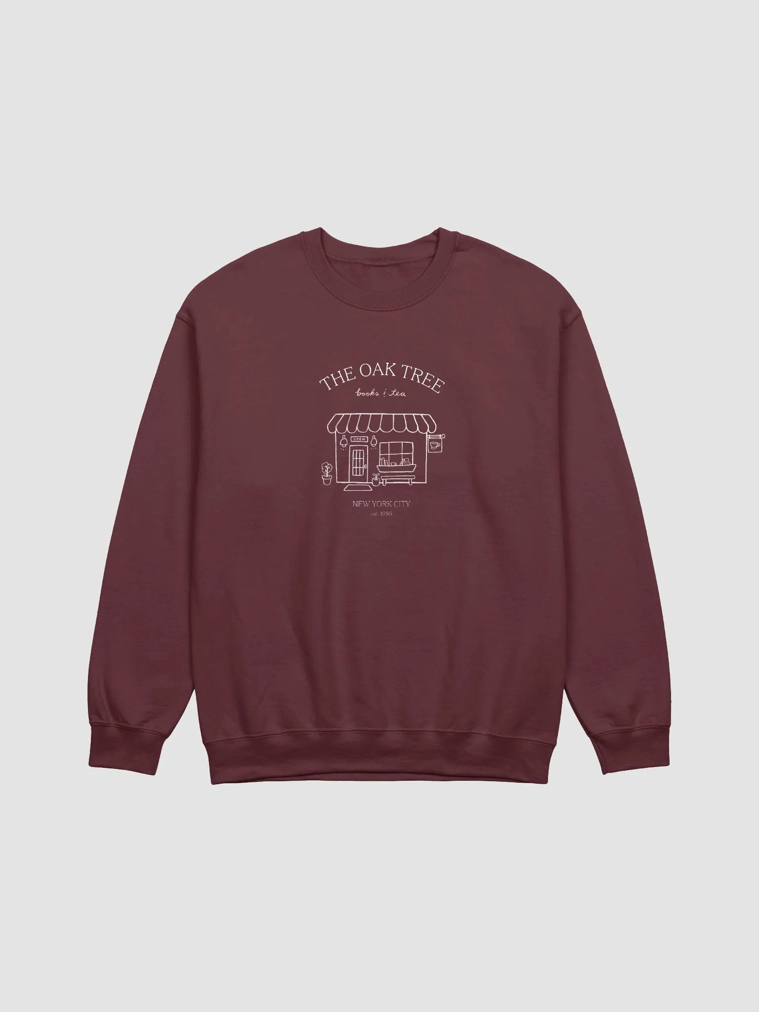 bookstore sweatshirt (maroon) product image (1)