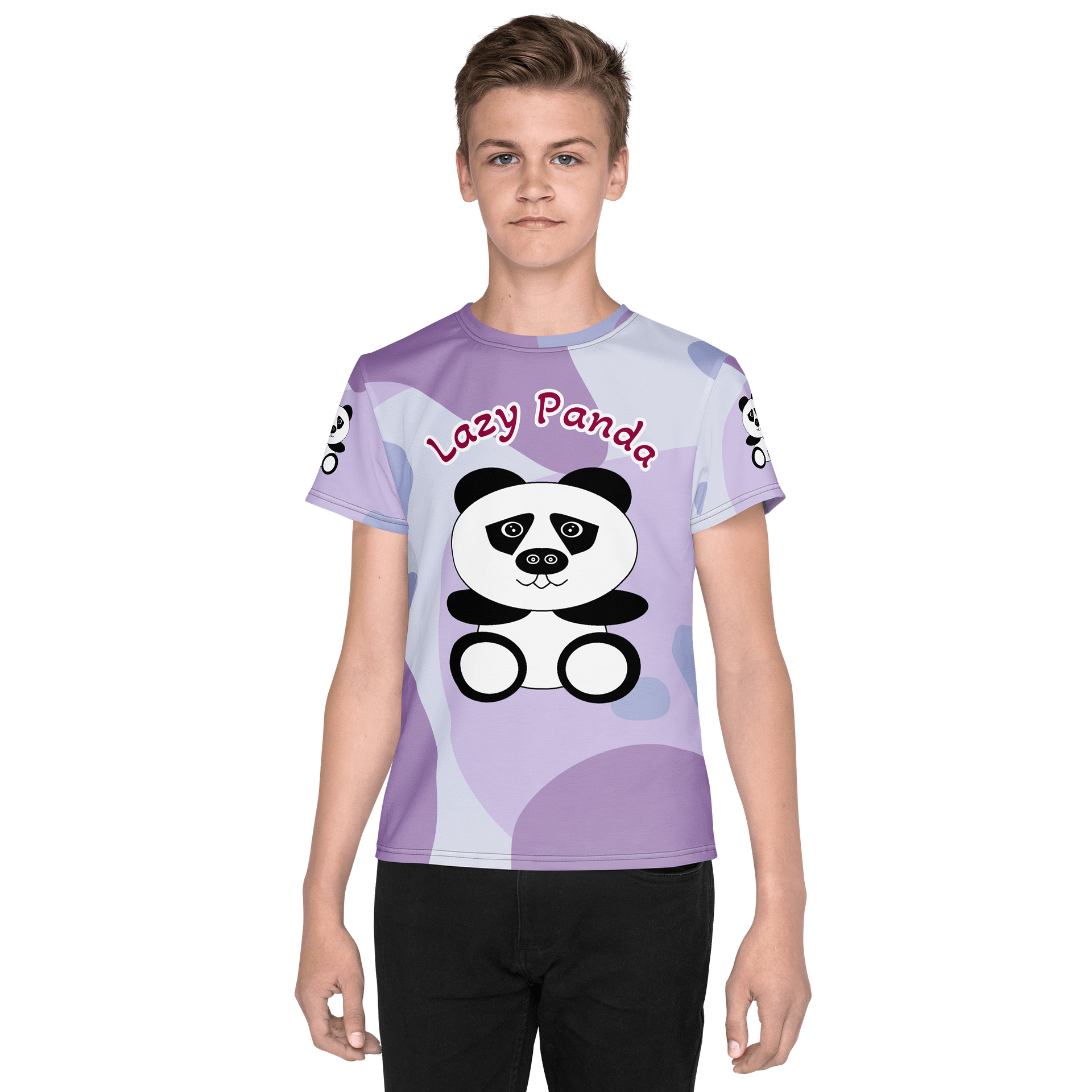 Lazy Panda All-Over Print Youth T-Shirt product image (1)