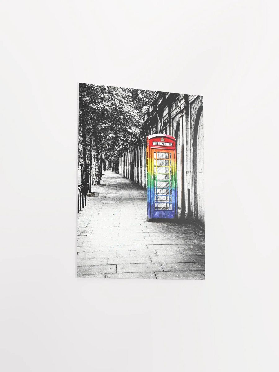 British Telephone Box - LGBTQ Pride Design Matte Poster product image (22)