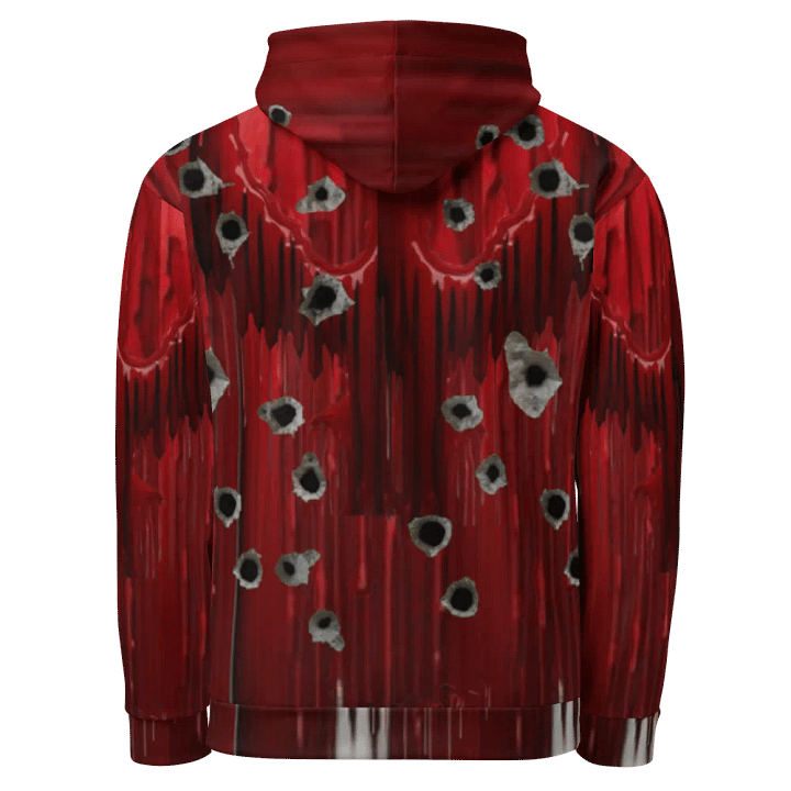 Demonic Skull Blood Dripping All-Over Hoodie product image (2)