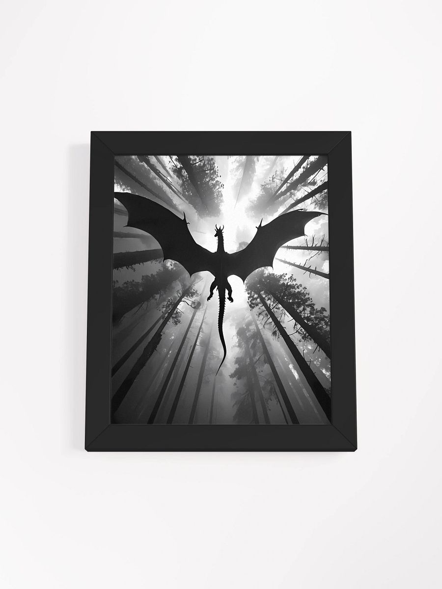Mystical Dragon Silhouette Framed Poster product image (2)