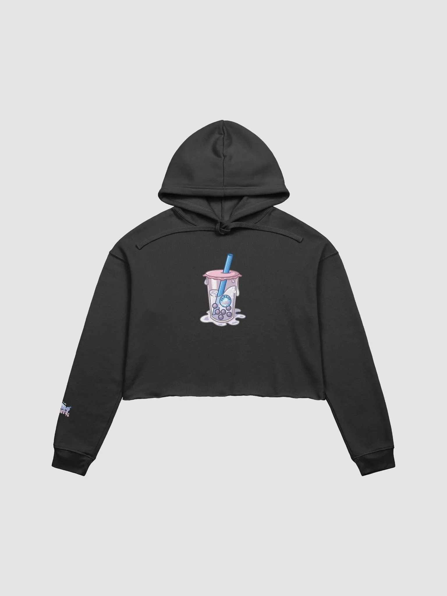 Femboy Sweat Boba Cropped Hoodie product image (1)