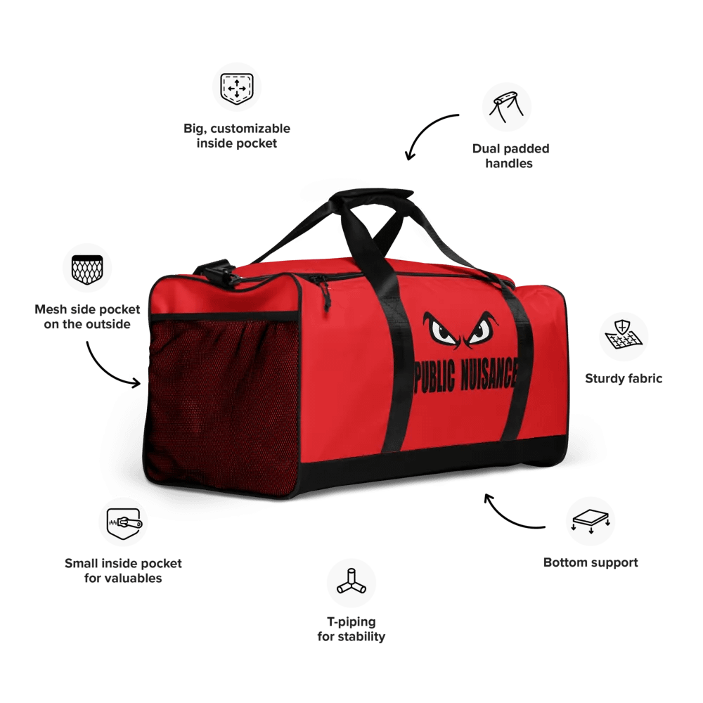 Public Nuisance: Red Duffle Bag product image (10)