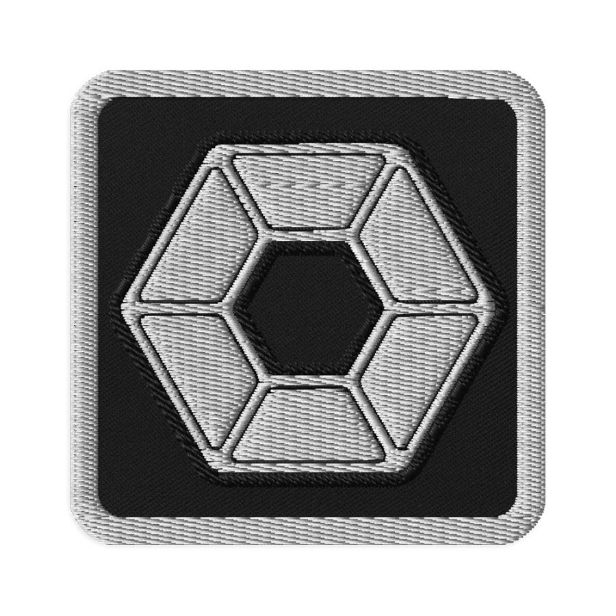 White Pixel Embroidered Patch product image (1)