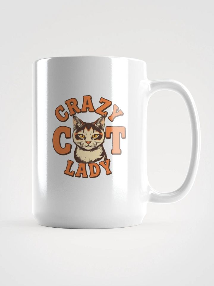 Feline Crazy Cat Lady White Glossy Mug product image (1)