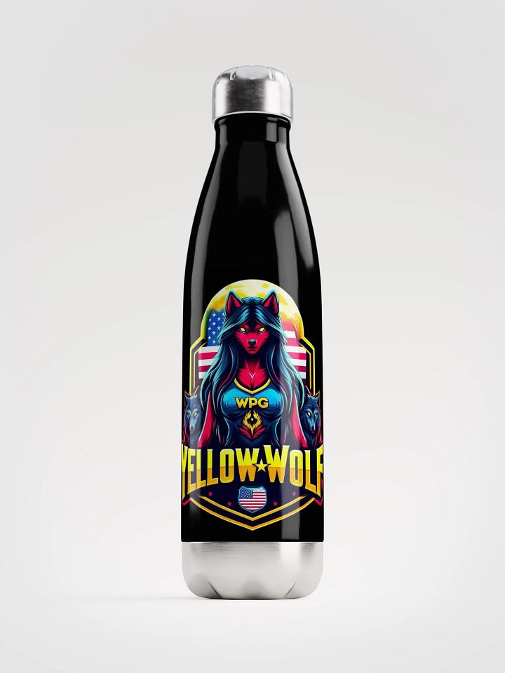 Yellow Wolf Stainless Steel Water Bottle product image (1)