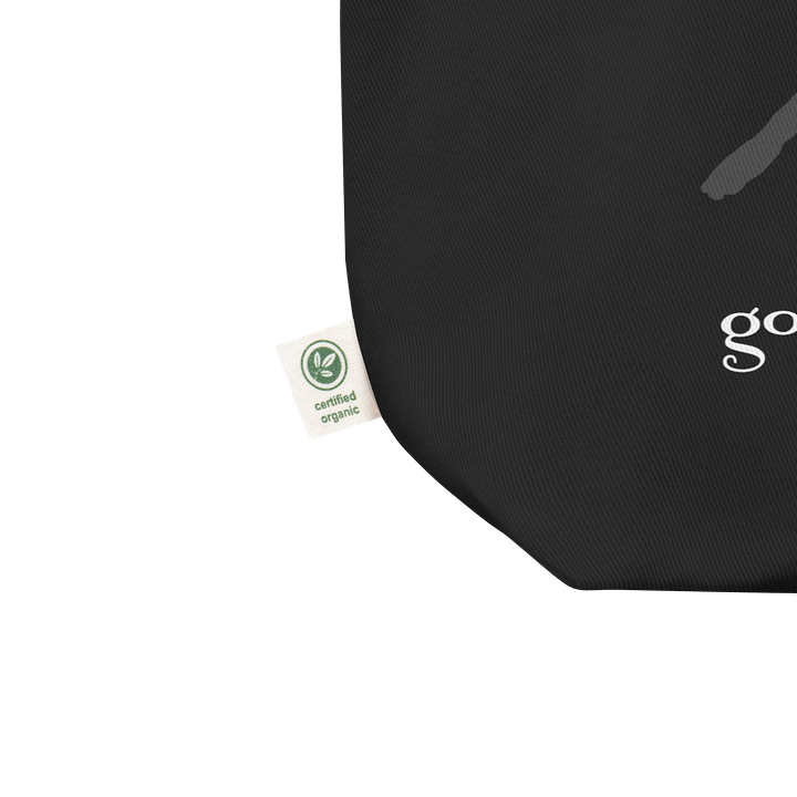 A little Love goes a long way, Black eco tote bag product image (2)