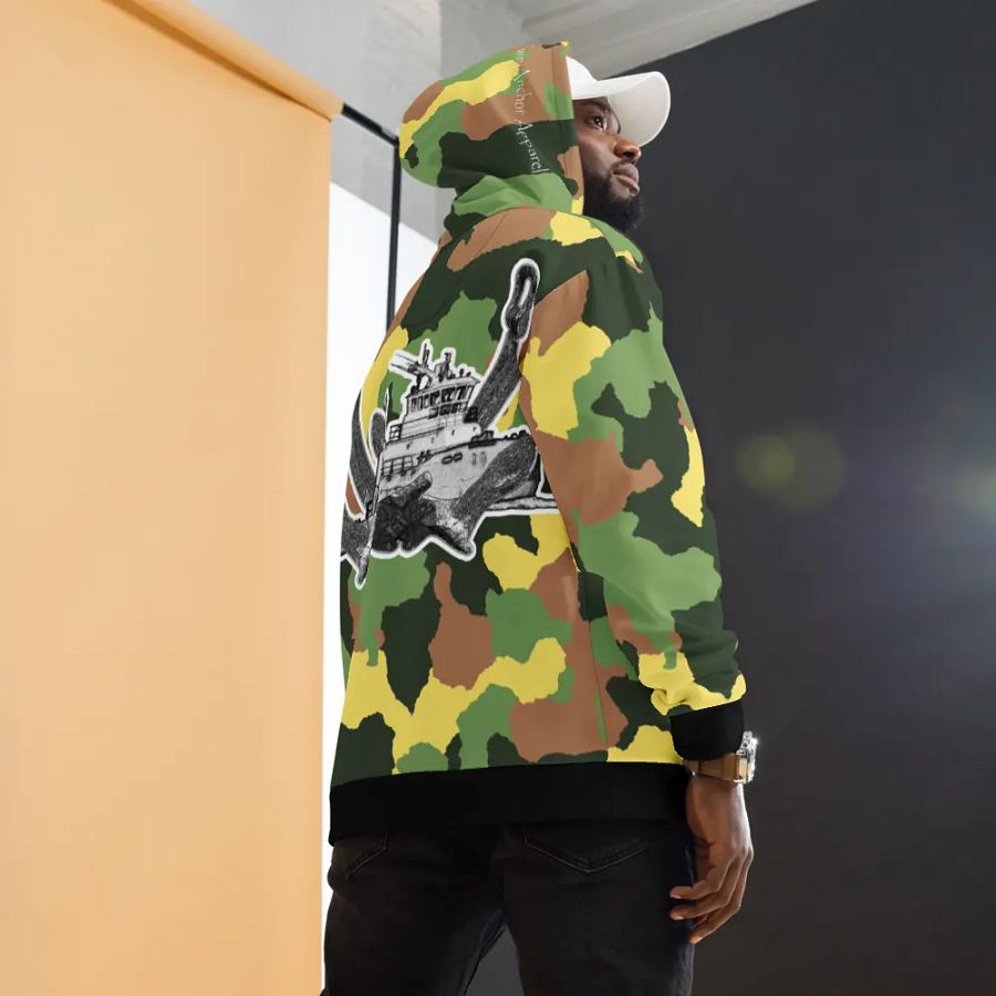 1 Green Camouflage Twin Anchor Titan tug Hoodie product image (7)