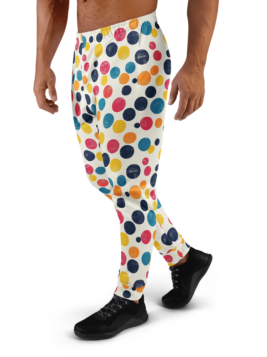 Polka Dot Illusion Vintage Retro Men's Joggers product image (2)
