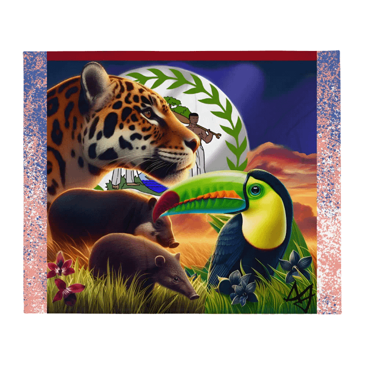 Beauty of Belize (Fun Edition) Throw Blanket product image (1)