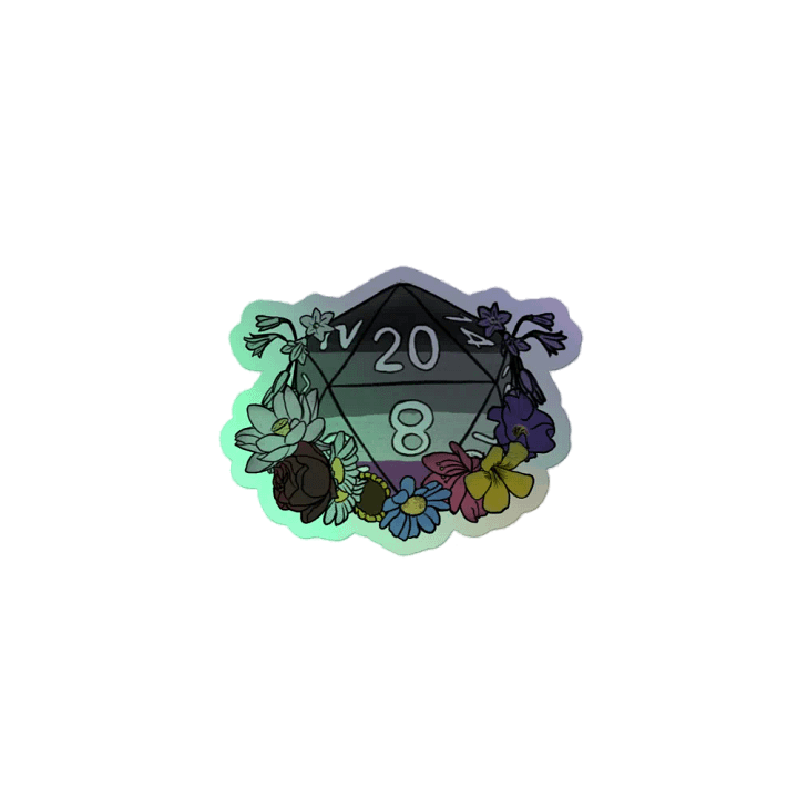 DnD Inspired Pride - Sticker - Ace Holo product image (1)