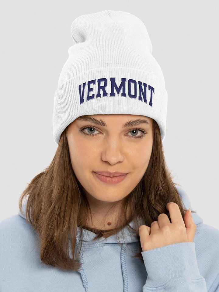 Vermont Vintage Varsity Cuffed Beanie product image (56)