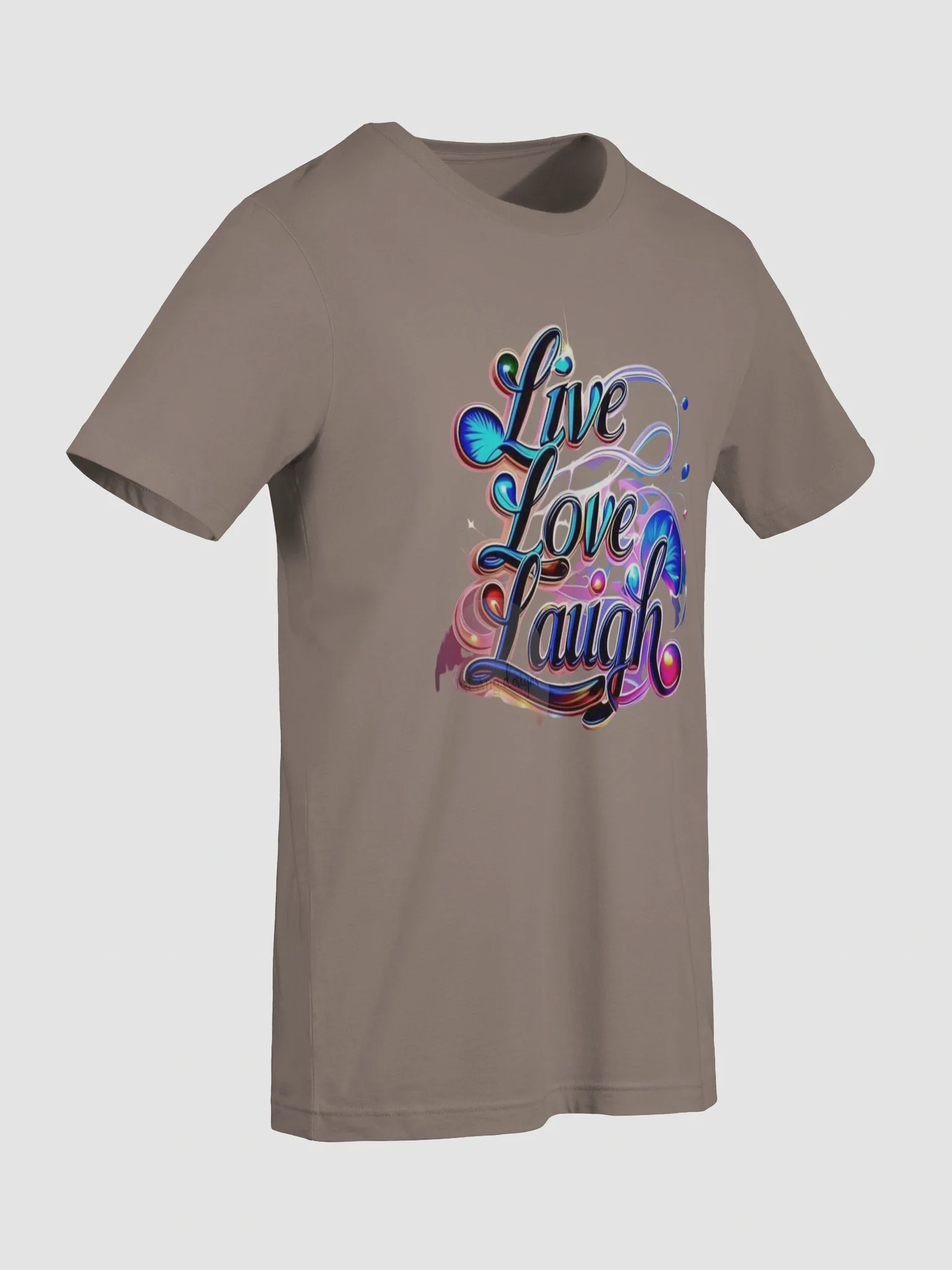Vibrant Floral Live Love Laugh T-Shirt product image (34)