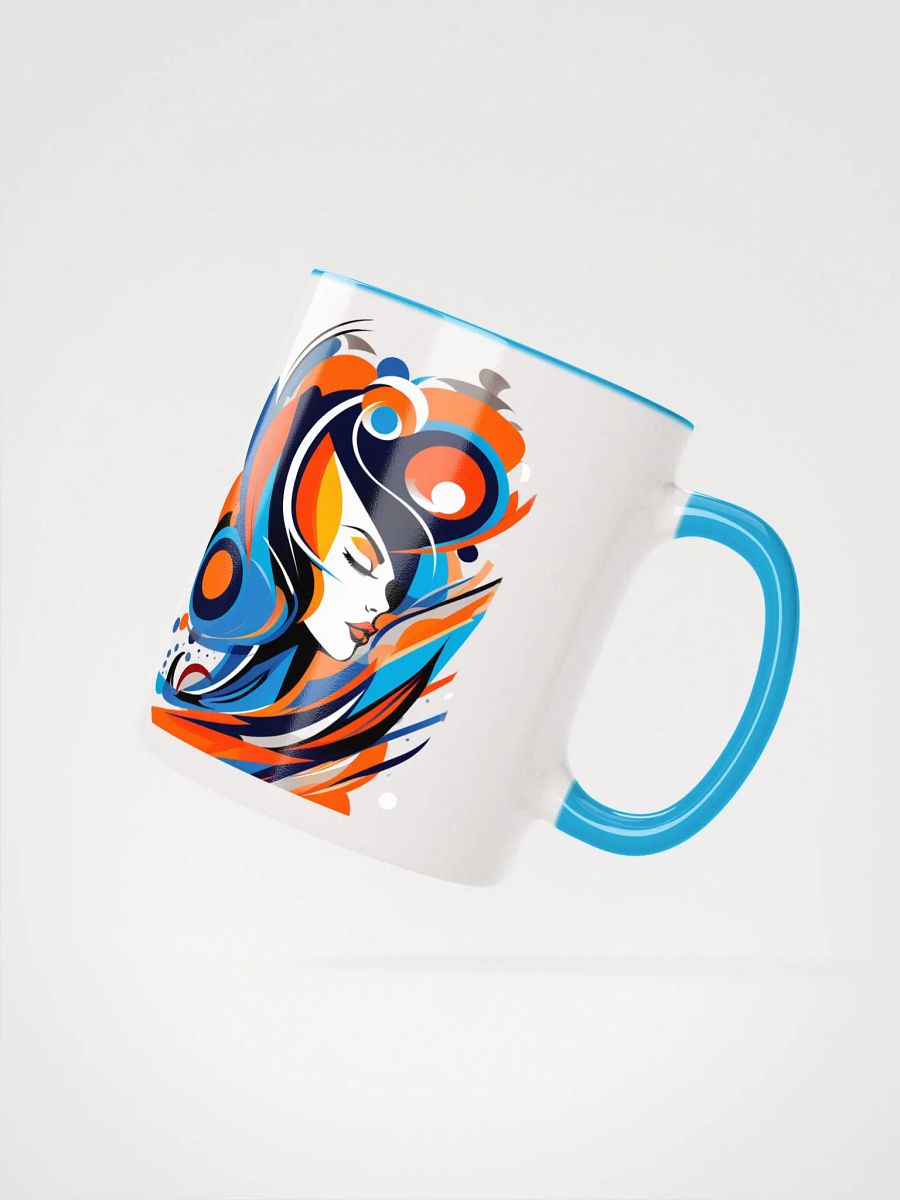 Passion - Abstract Art - Ceramic Mug with Color Inside product image (4)