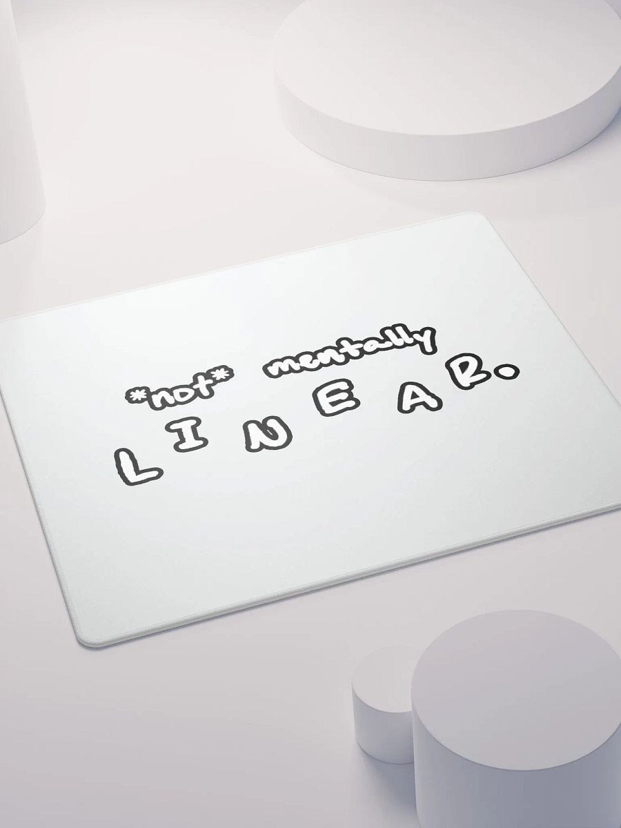 *not* mentally linear (lined design) mouse pad product image (4)
