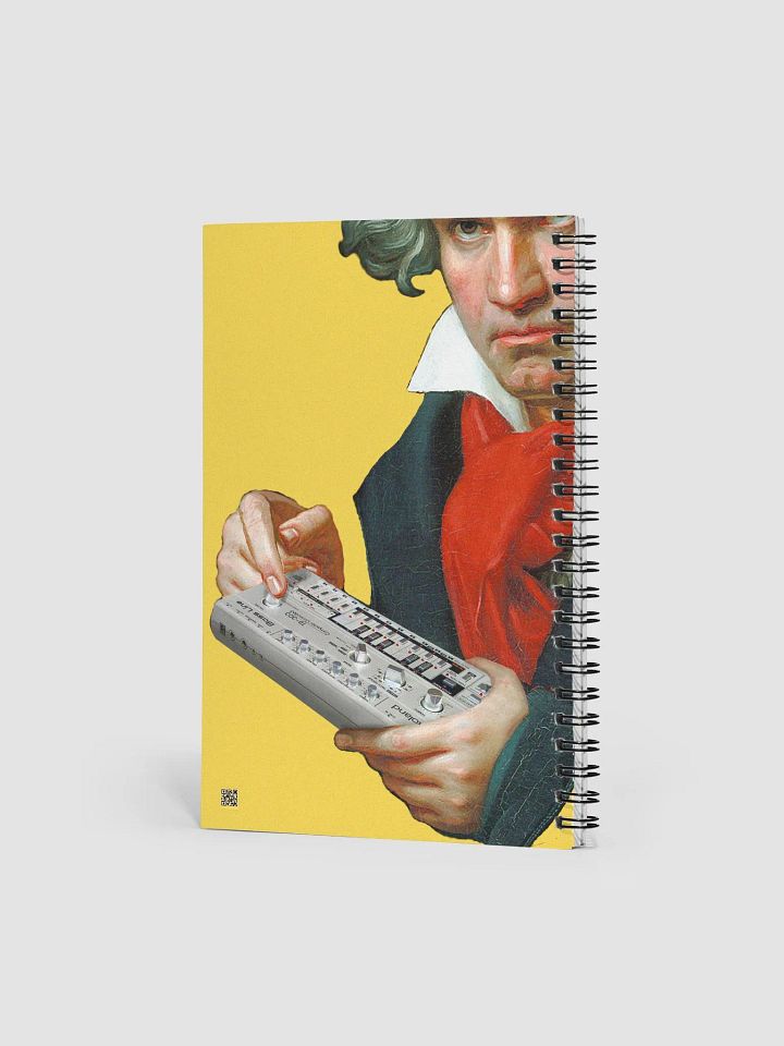 Roland van Beethoven by Frank Fonik, EDM Techno Spiral Notebook product image (2)