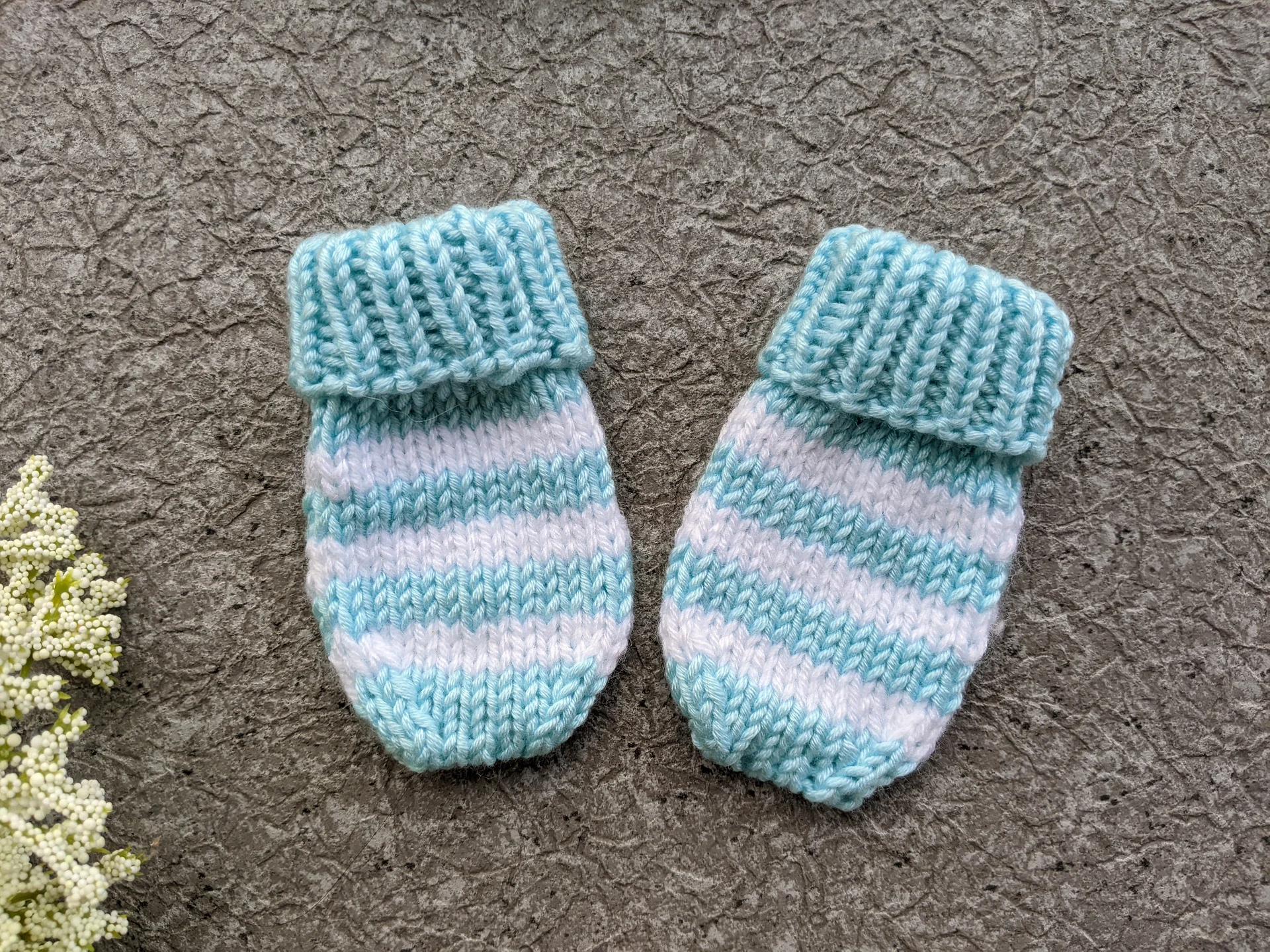 Knit Newborn Baby Striped Patterns Set product image (5)