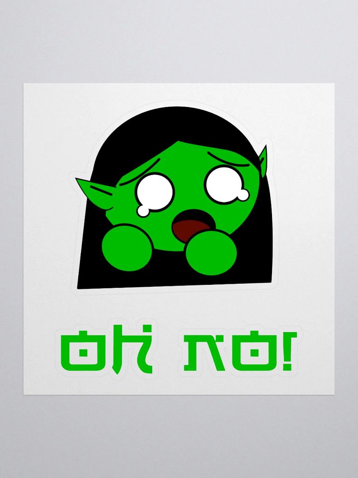 Oh No! Scared Gremlin Sticker product image (2)