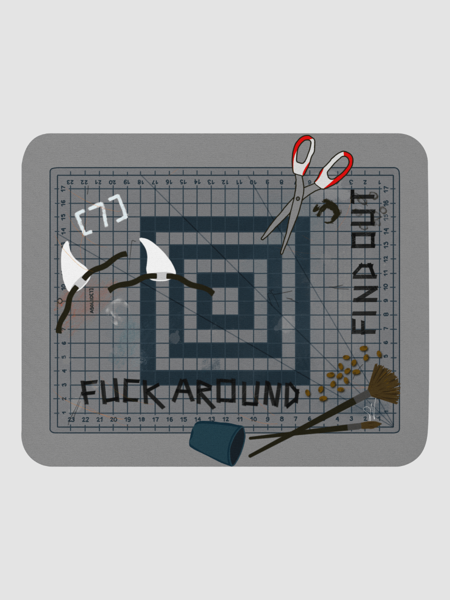 ASolid[7] Craft Desk Mouse Pad (Grey) product image (2)