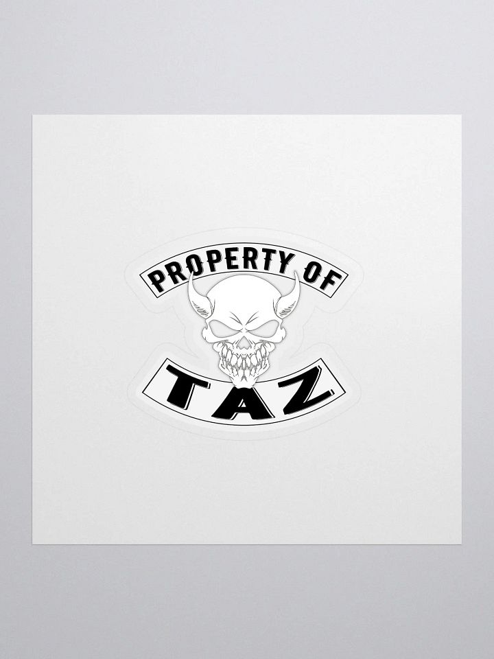 Property of Taz Sticker product image (1)