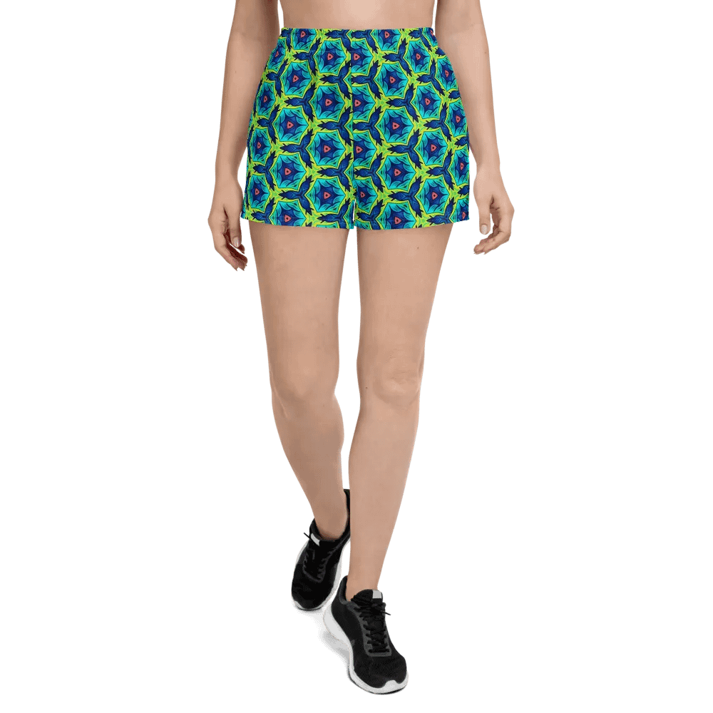 Kaleidoscopic Hex Women Athletic Shorts/Sleep Wear product image (2)