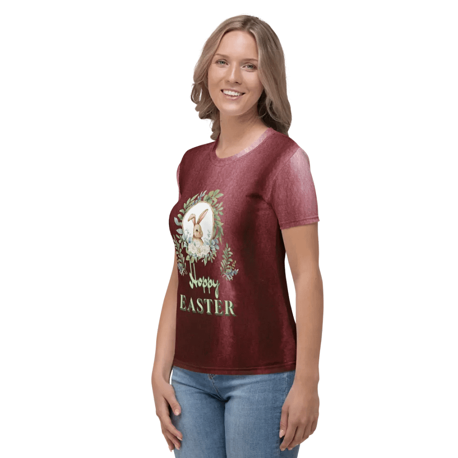 Hoppy Easter All Over Print T-shirt product image (4)