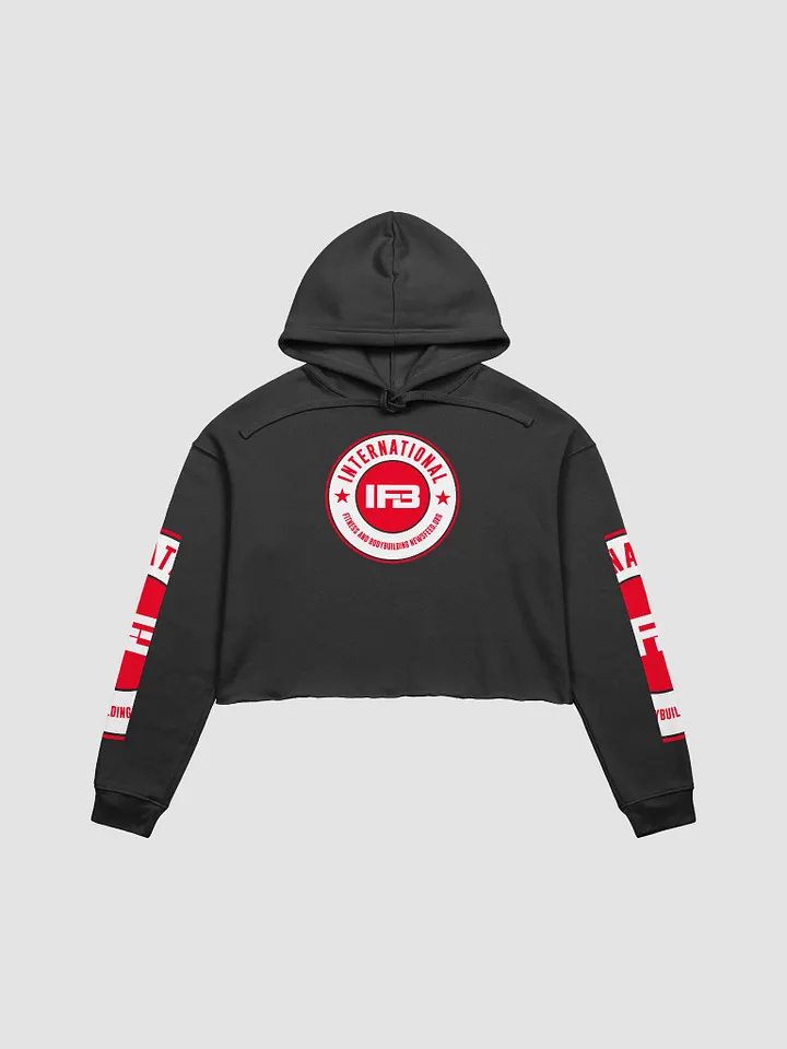 IFBNewsfeed.Org's Bella+Canvas Fleece Crop Hoodie product image (1)