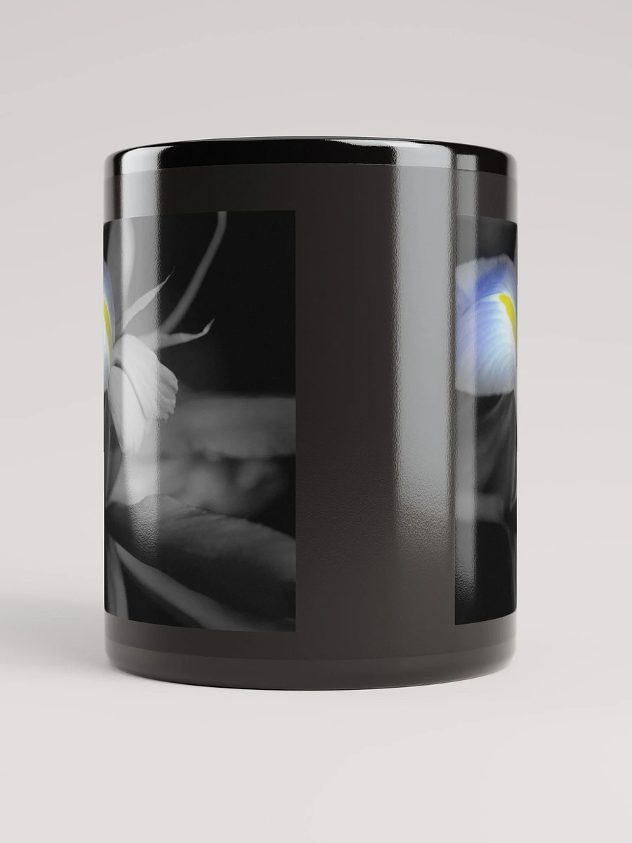 Black and White Iris Black Coffee Mug product image (10)